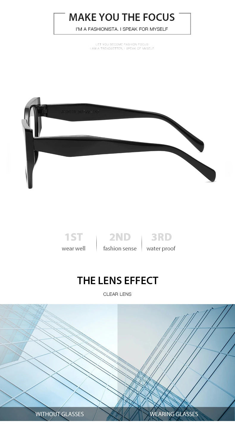 The Transparent Anti-Blue Light Polygon Glasses