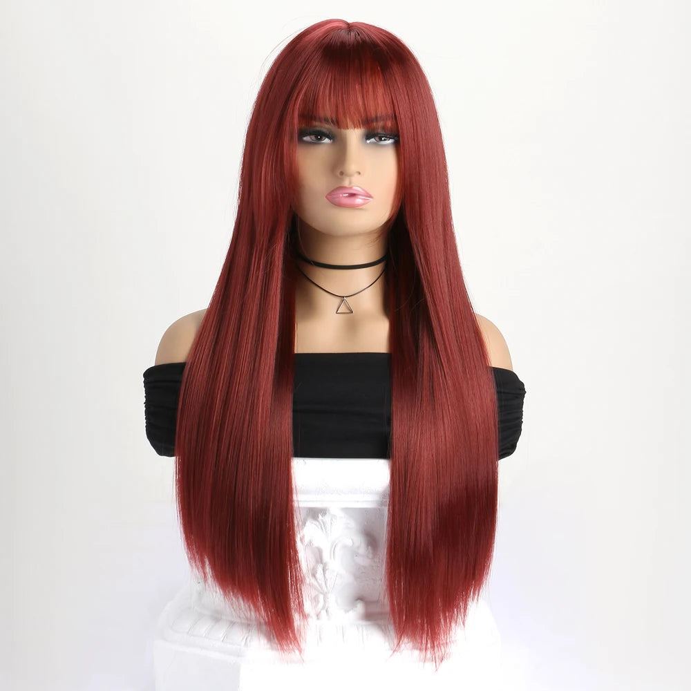 The 26-Inch Long Straight Synthetic Wig