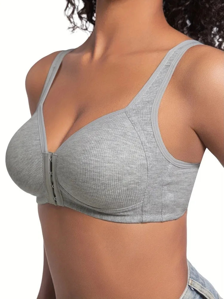 The Wire-Free Front Closure Comfort Bra