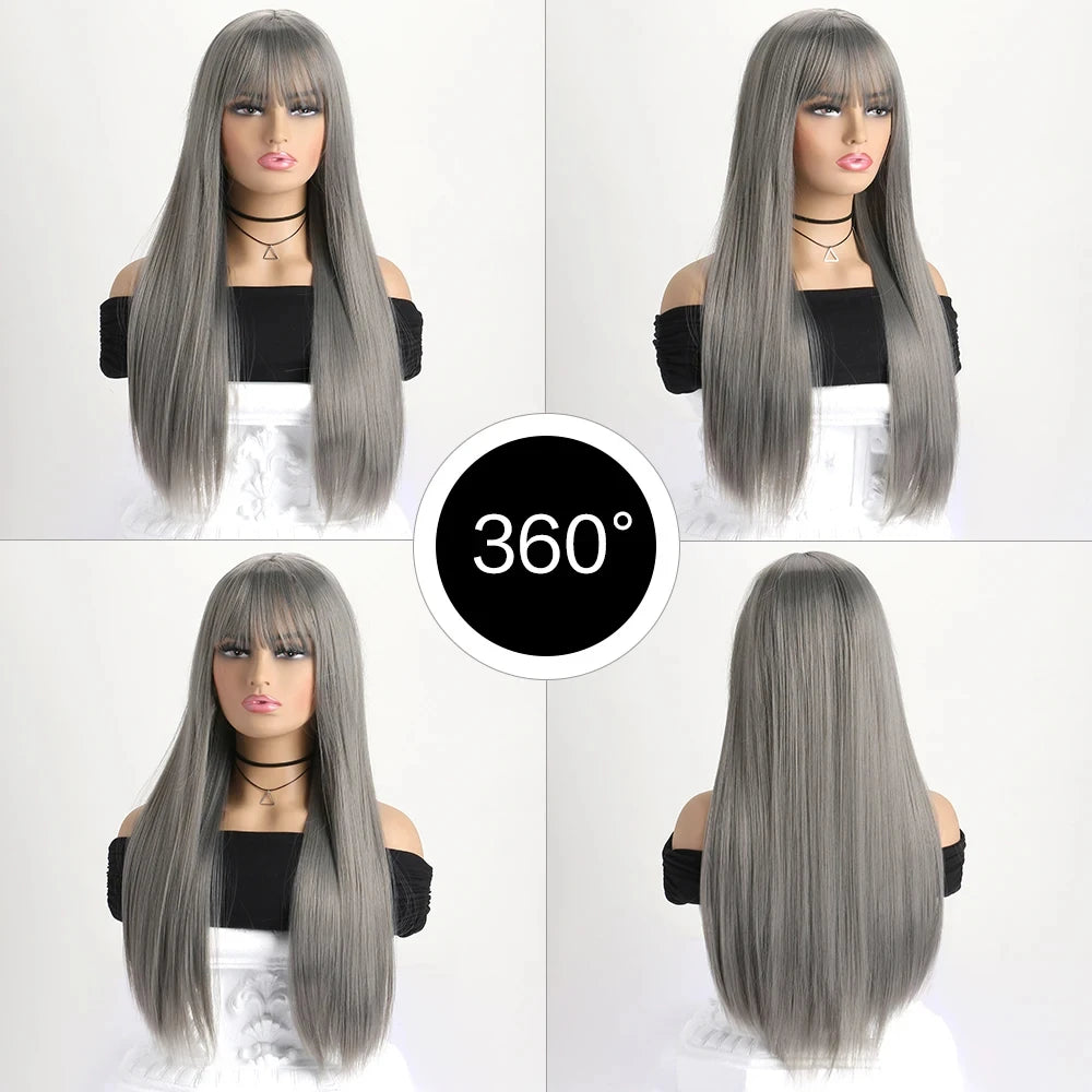 The 26-Inch Long Straight Synthetic Wig
