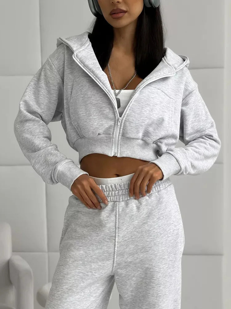 The Zip Hoodie Trouser Set