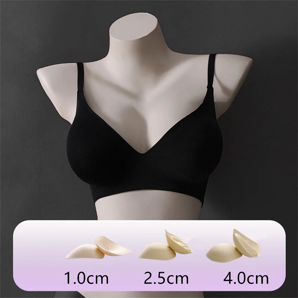 Externally Supported Bra For Woman Breathable Without Steel Ring Gathered Thickened Bra Enhancer Bra Push Up Bra Sexy Lingerie