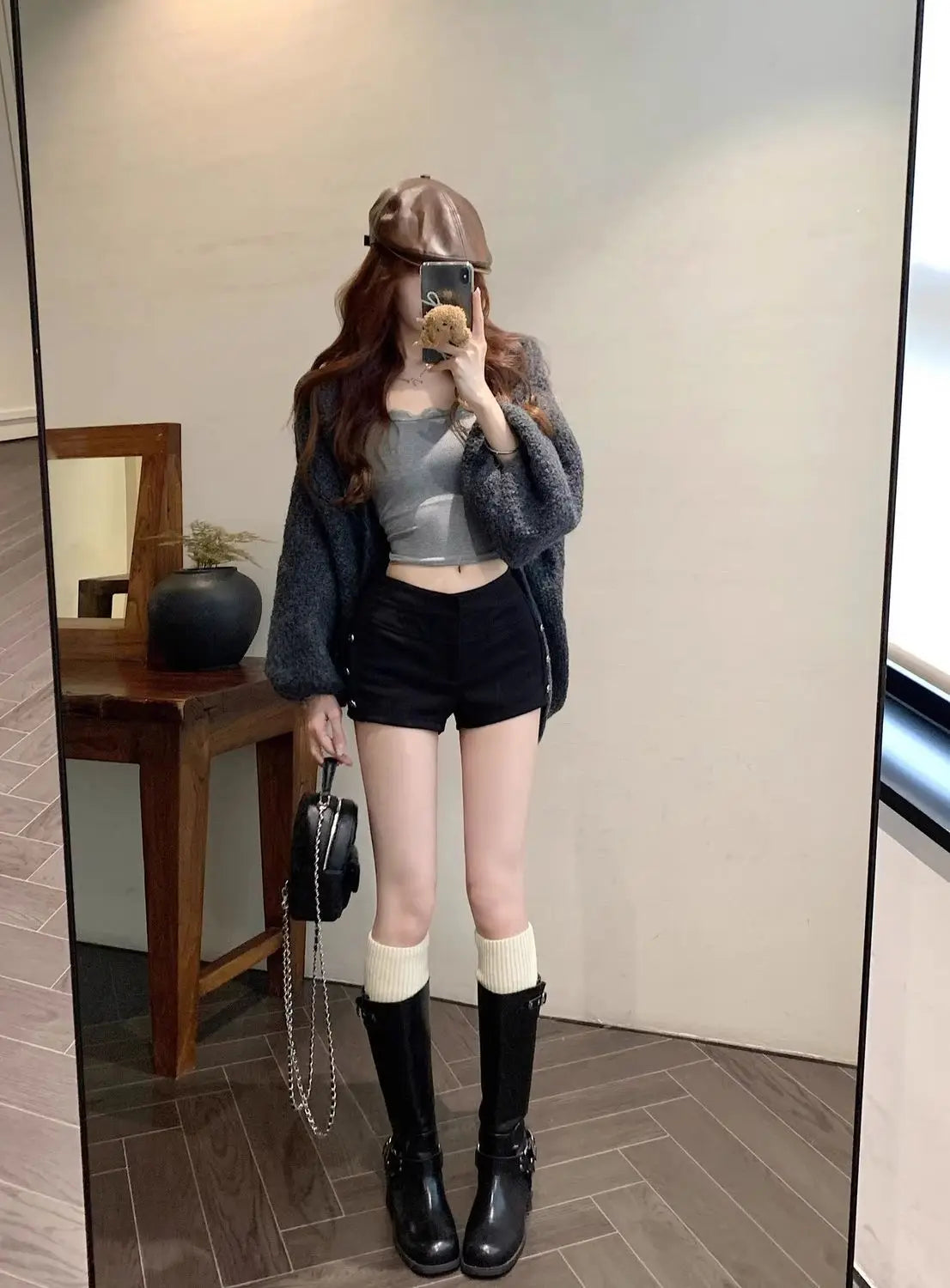 Female Short Pants Black Booty Skinny Willow Ding Women's Shorts Flowy Streetwear Korean Style Elegant Hot Comfy Youthful Jorts
