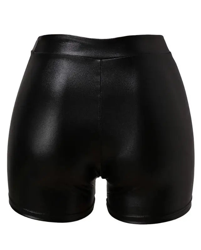 The Buckled PU Leather Short