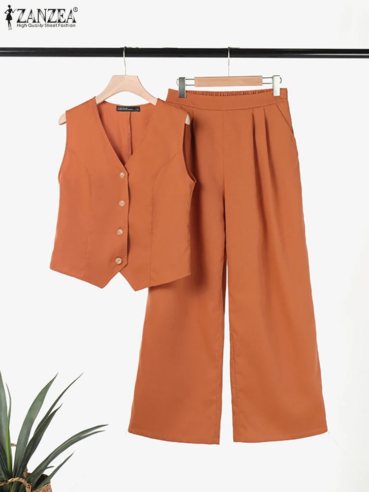 The Wide Leg Vest Co-Ord