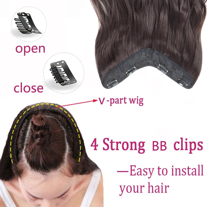 The 20-Inch V-Shape Wavy Clip-In Extension