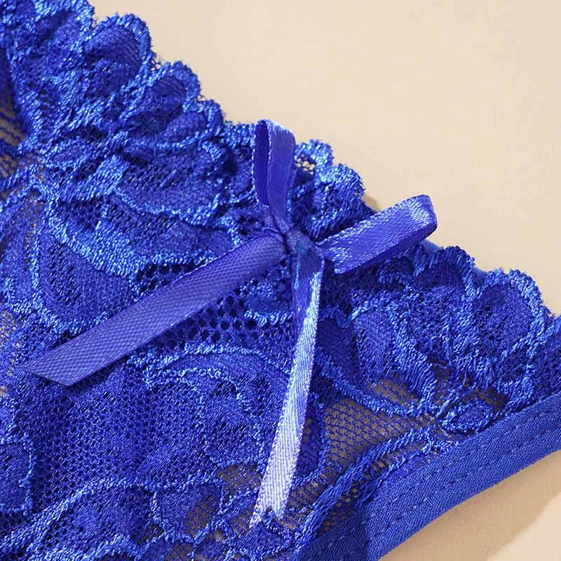 The Adjustable Hollow-Out Lace Thong