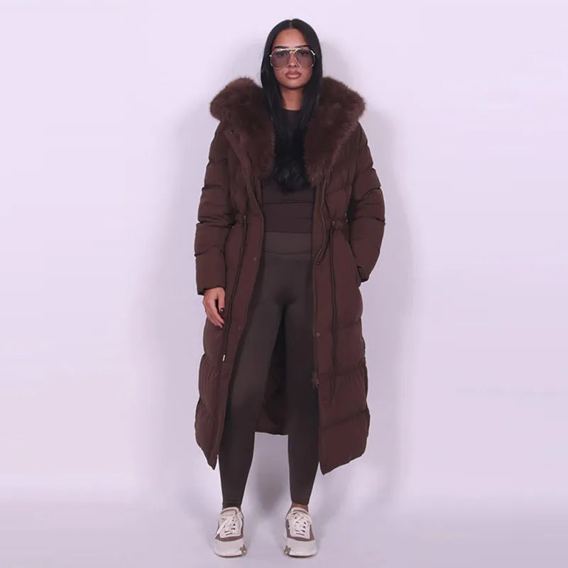 The Belted Fur Hood Parka