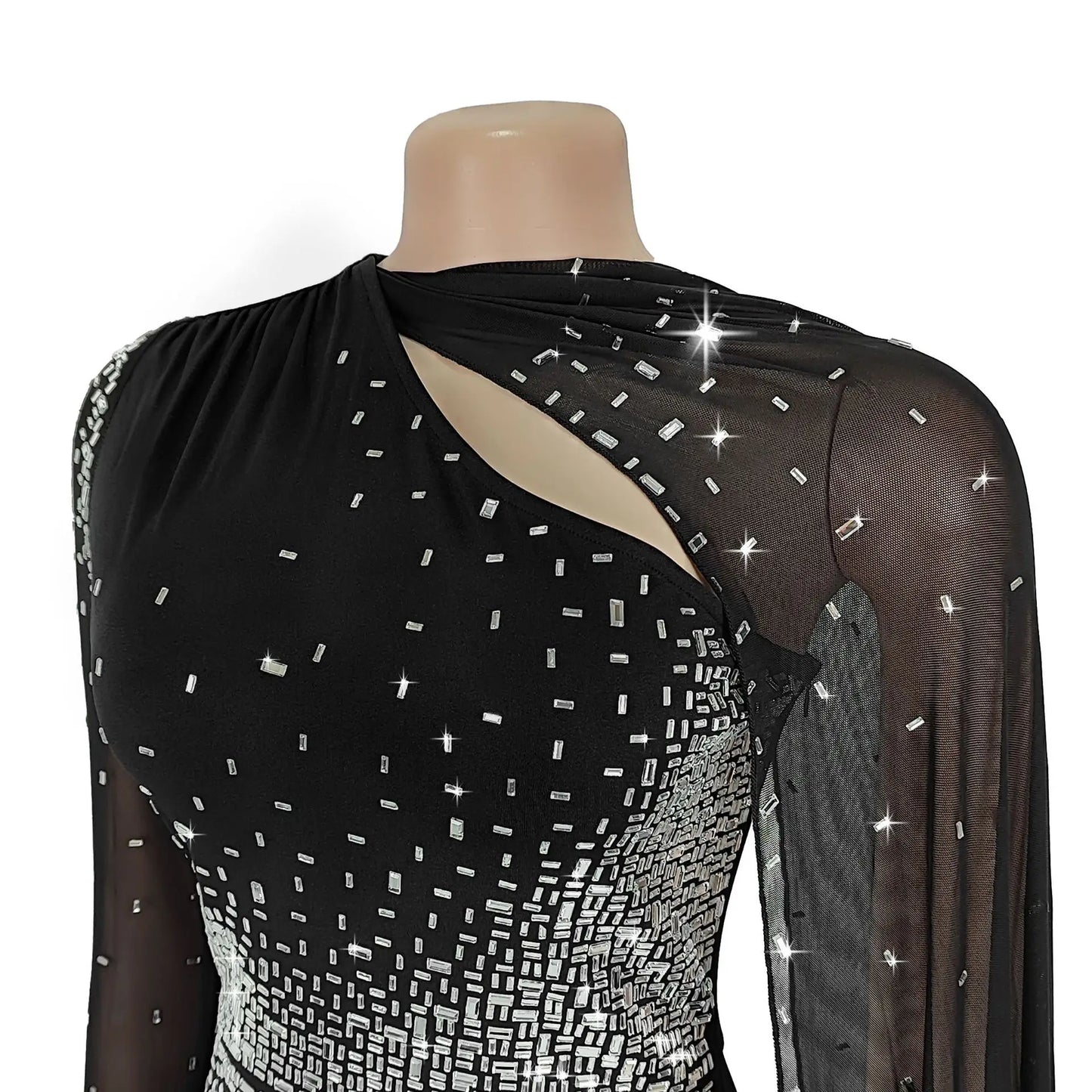 The African Rhinestone Party Gown