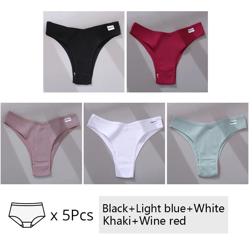 The 5-Pack Cotton Brazilian Brief Set