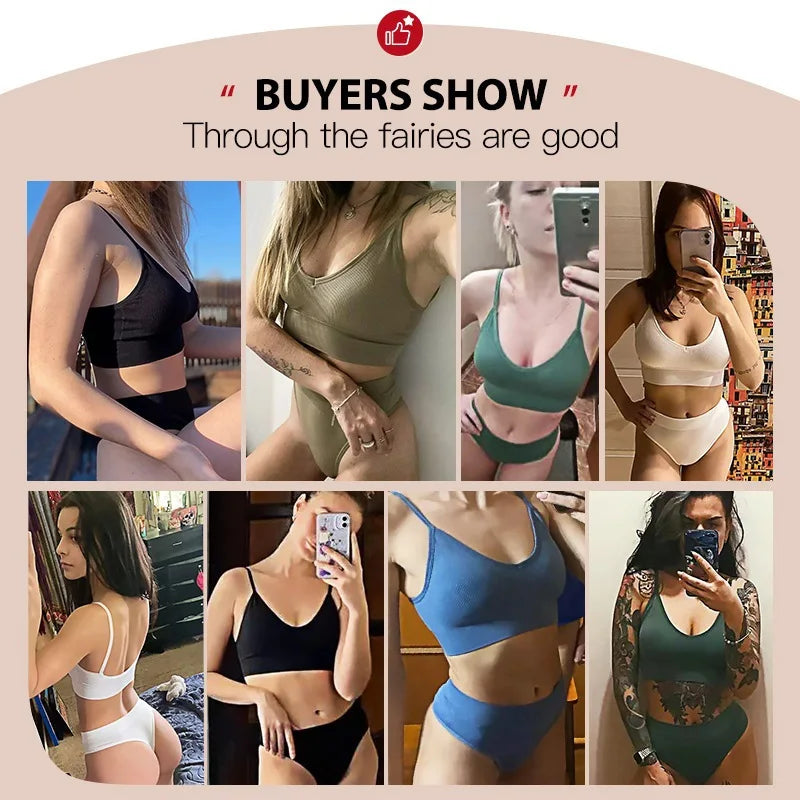 The Wireless Crop Top Bra and Panty Set