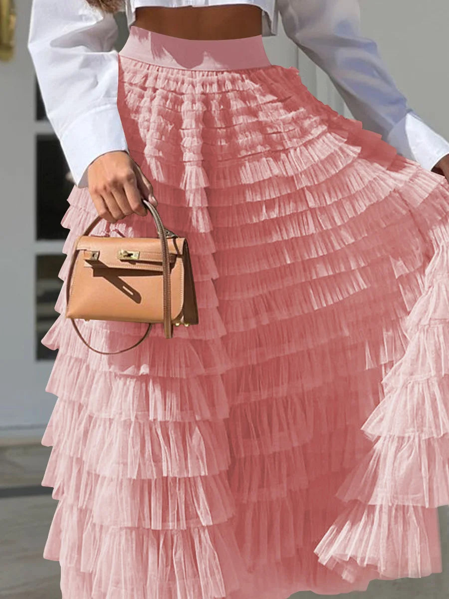 The Boho Multilayer Tulle Maxi