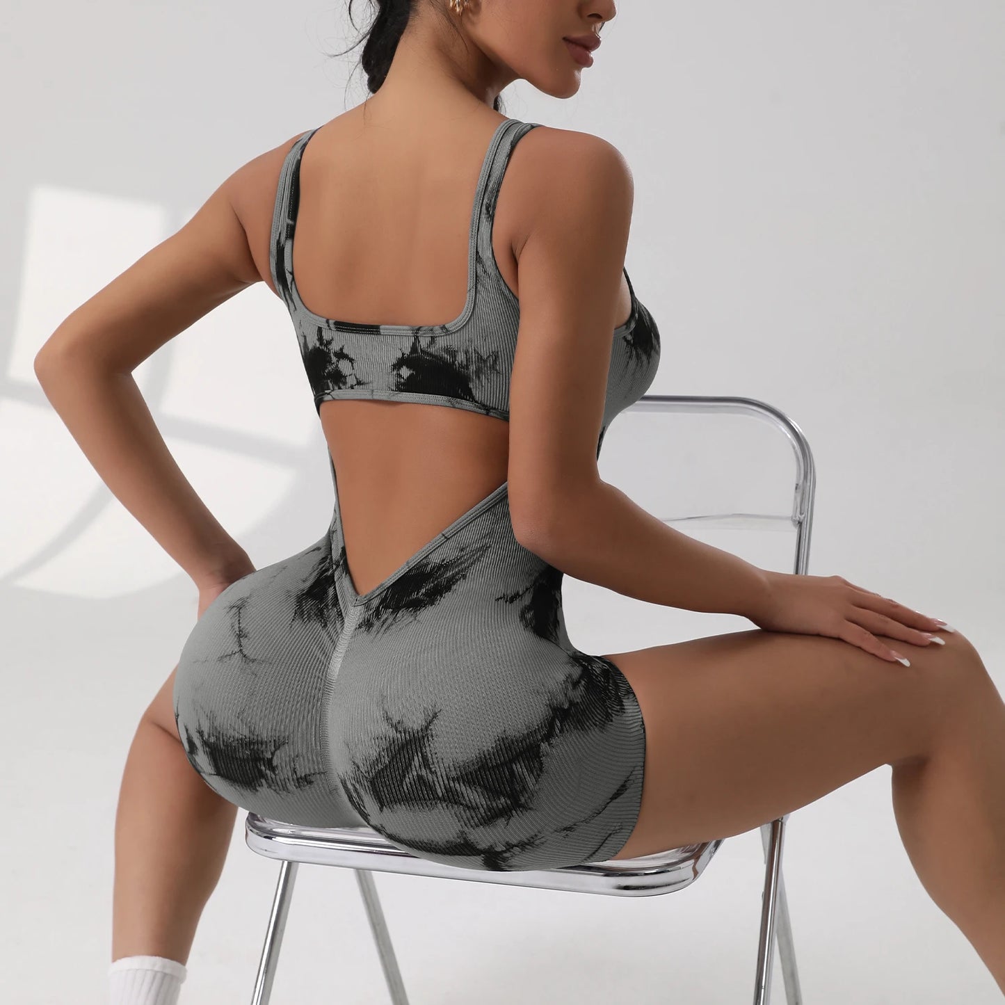 The V-Waist Exposed Yoga Jumpsuit