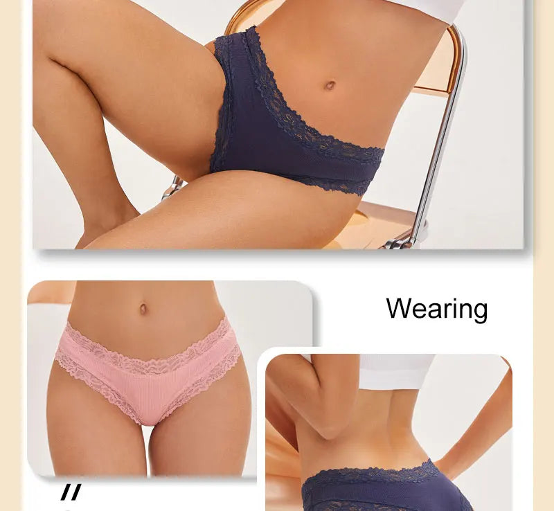 The 3-Pack Brazilian Lace G-String Set