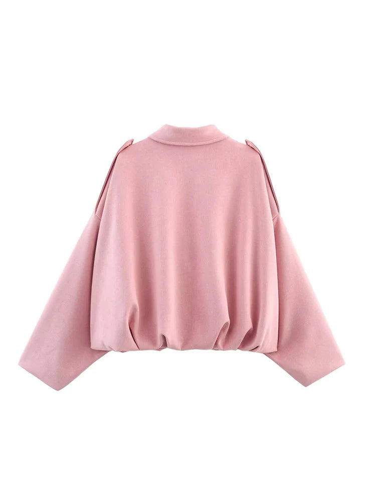 The Suede Oversized Bomber