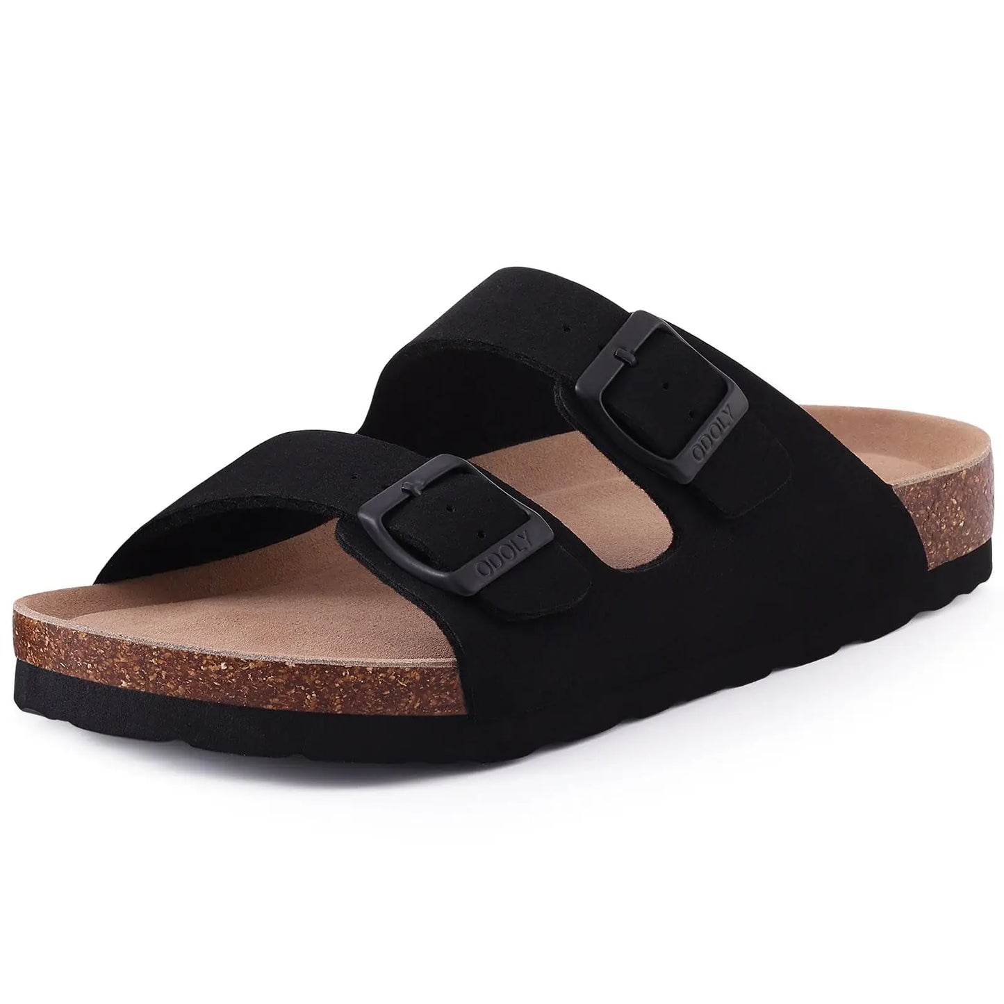 Kidmi Women's Genuine Suede Clogs Soft Footbed Leather Potato Shoes Comfort Slip On Clogs with Arch Support Fashion Home Slipper