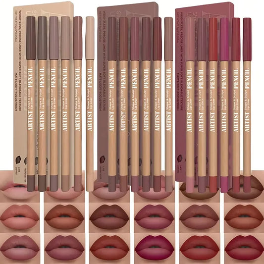 The 6-Piece Velvet Lip Liner Set