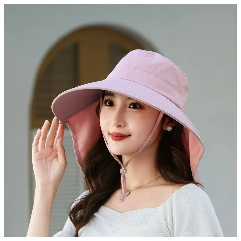 The Wide Brim Neck Cover Safari Cap