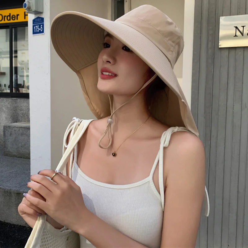The Wide Brim Neck Cover Safari Cap