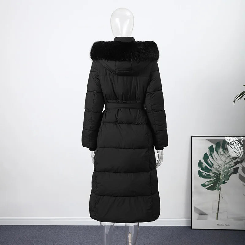 The Belted Fur Hood Parka