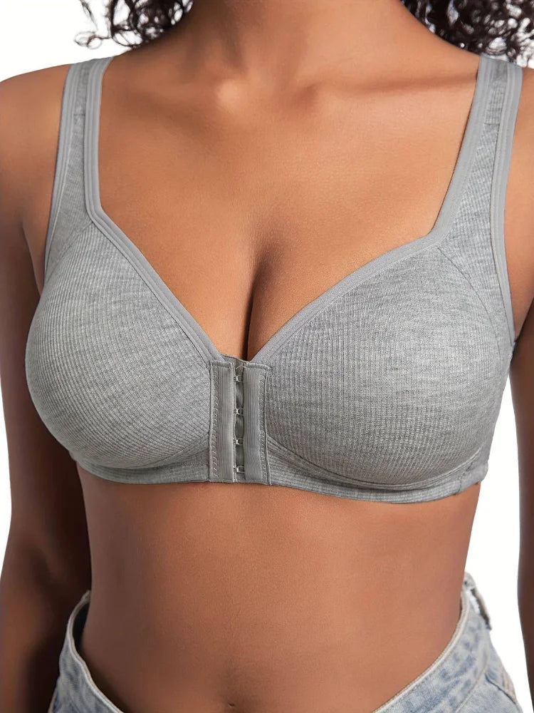 The Wire-Free Front Closure Comfort Bra
