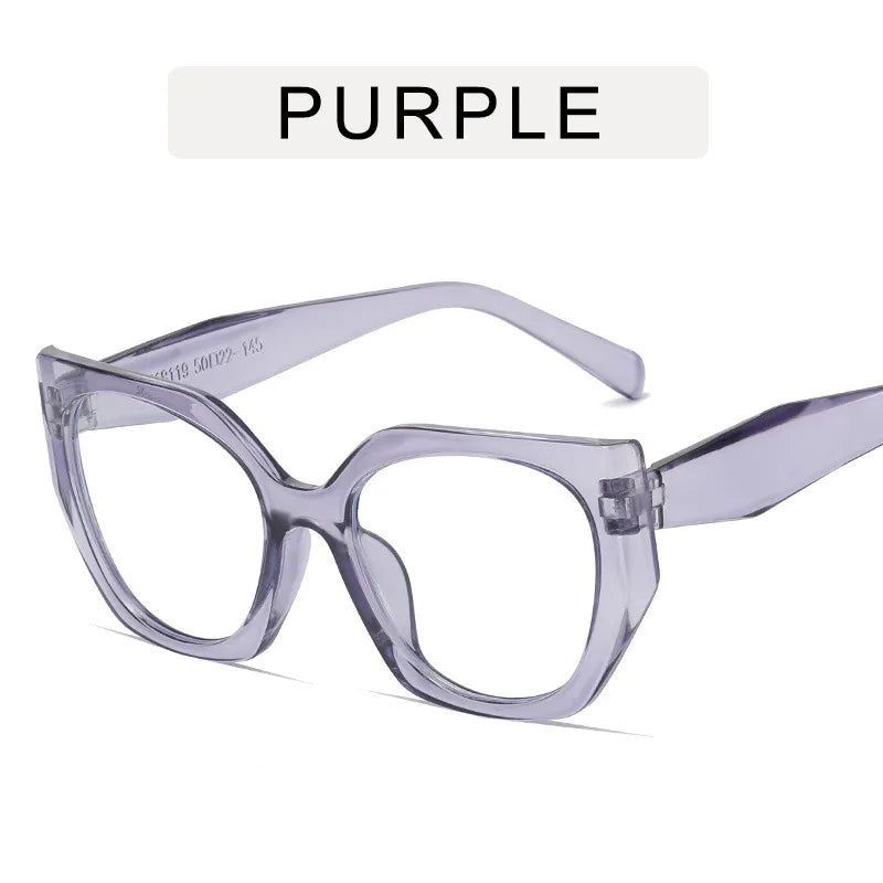 The Transparent Anti-Blue Light Polygon Glasses