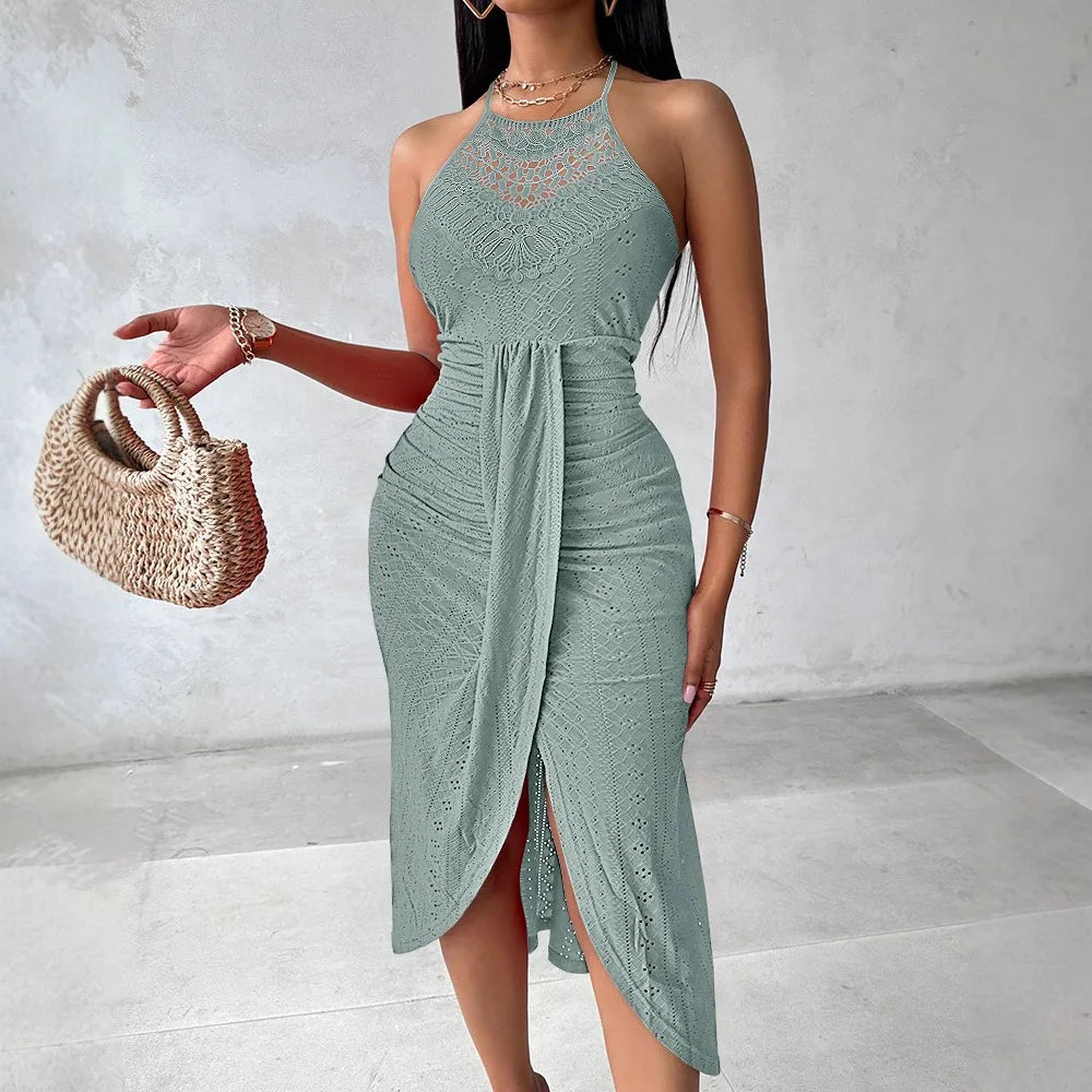 The Strapless Slit Maxi