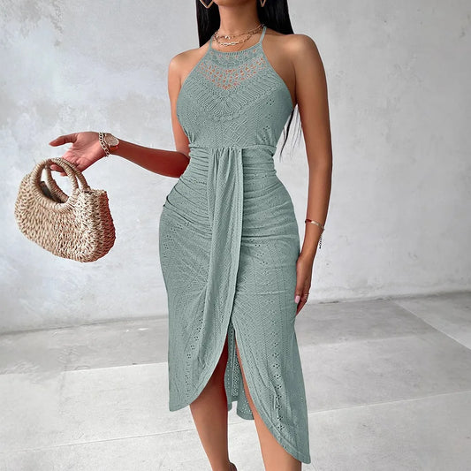 The Strapless Slit Maxi
