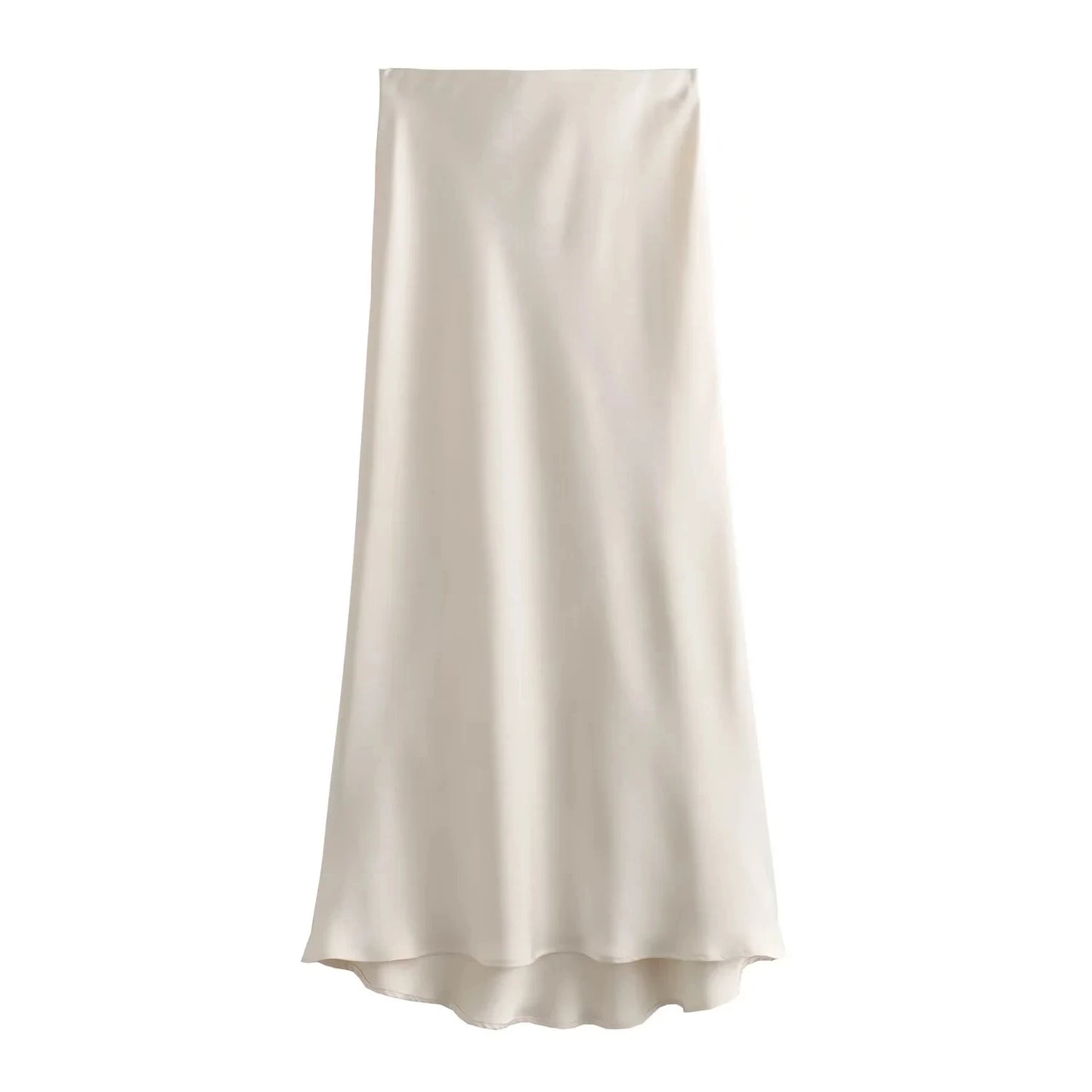 The Vintage Satin Straight Maxi