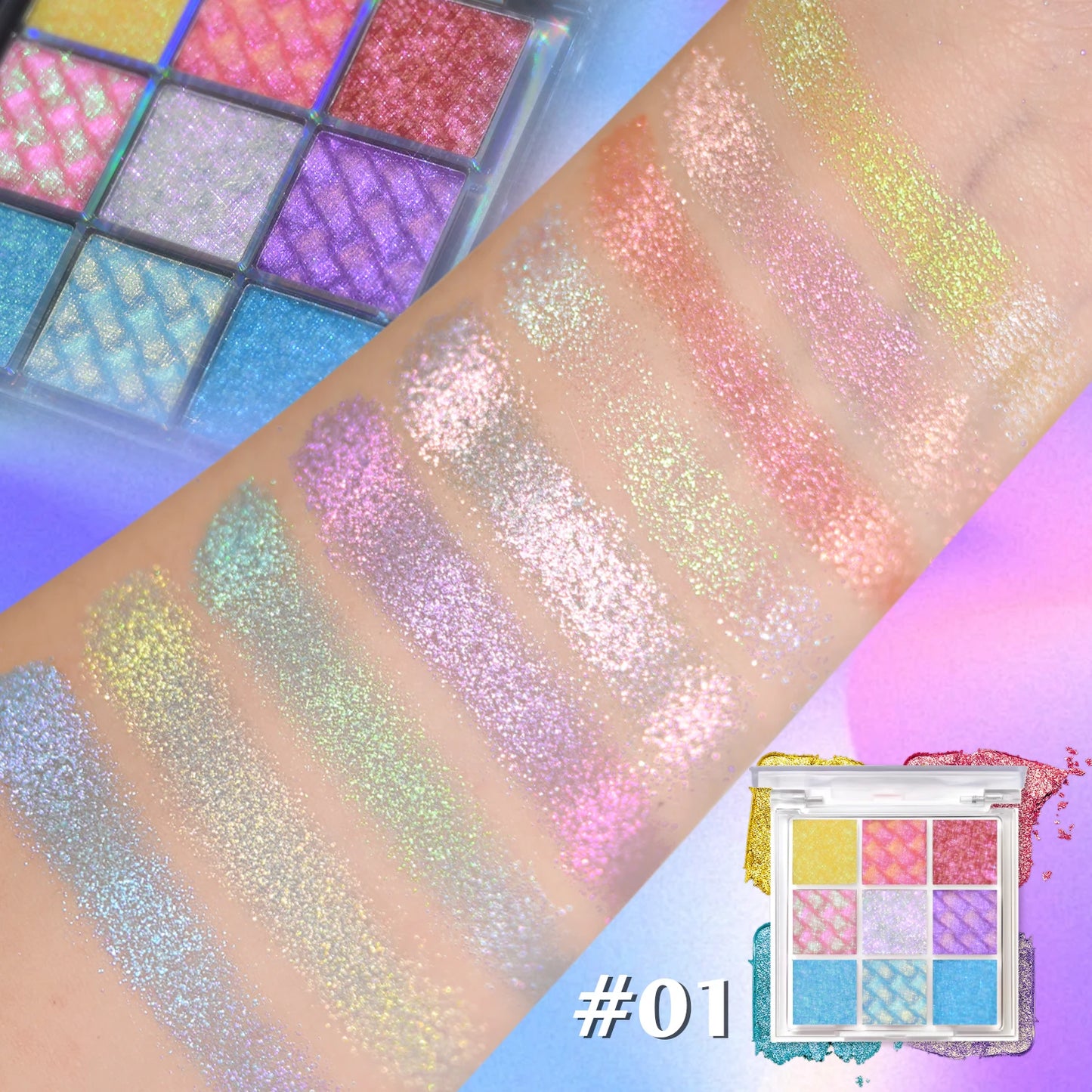The 9-Color Multichrome Eyeshadow Palette
