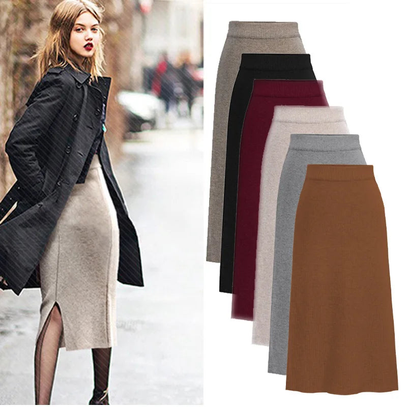 The Woolen Split Hip Midi