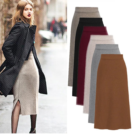 The Woolen Split Hip Midi