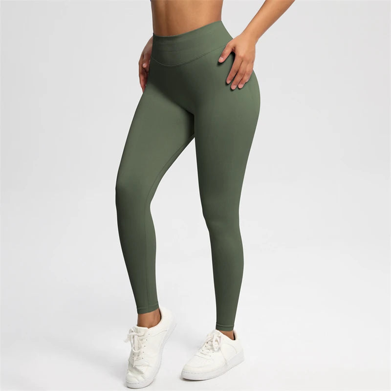 2025 Bum Shaping Leggings Impact Women Seamless Sports Yoga Pants Low Ribbed Band Gym clothes Fitness Workout Scrunch Butt Tight