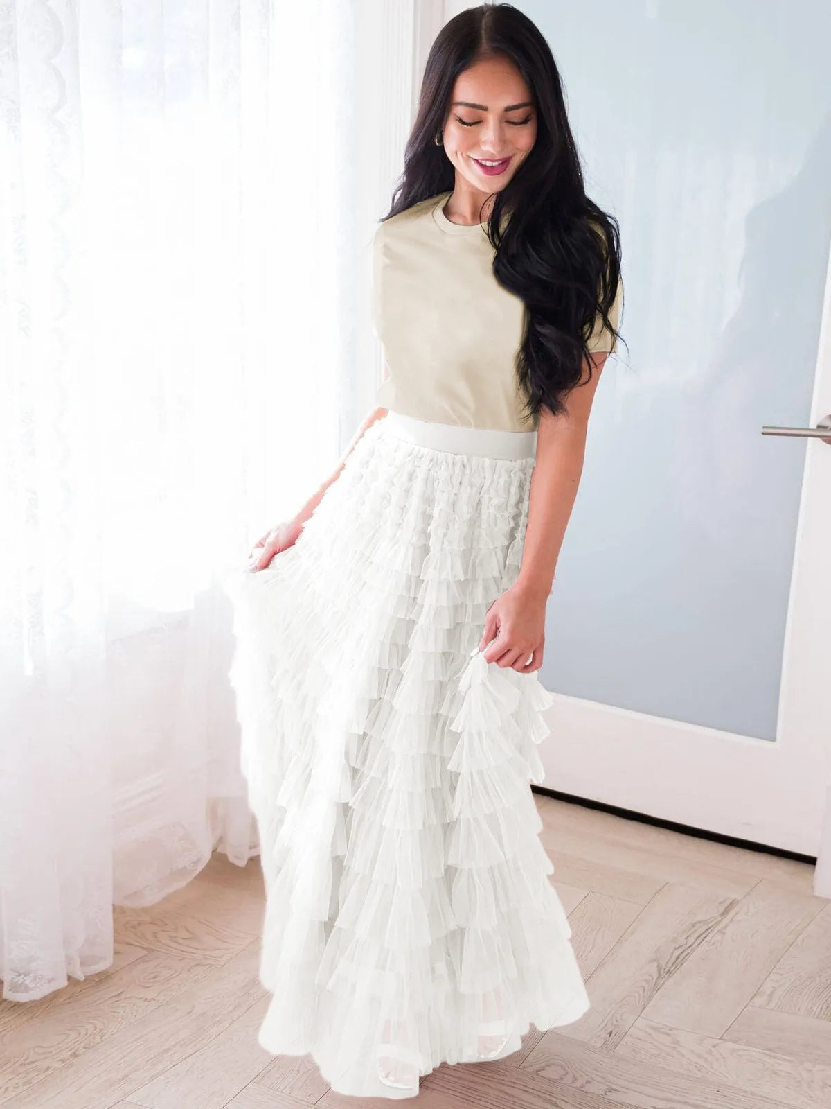 The Boho Multilayer Tulle Maxi