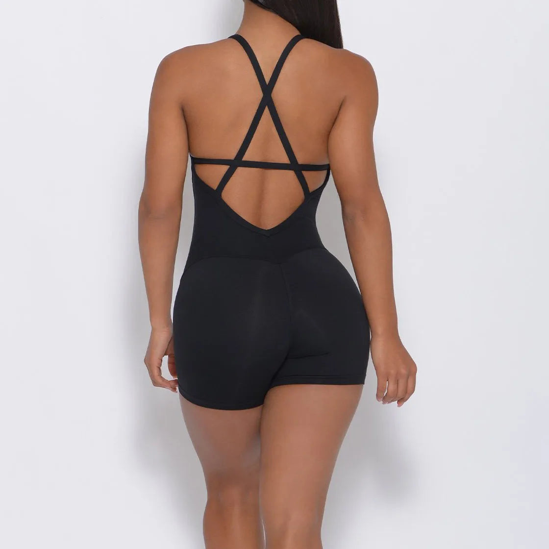 The Backless Cross Fitness Yoga Jumpsuit