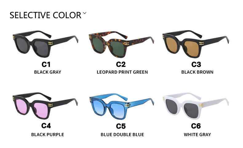 The Oversized UV Blocking Square Sunglasses
