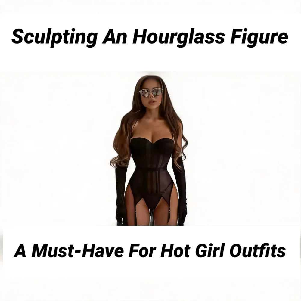 The 3-Piece Backless Garter Bodysuit Set