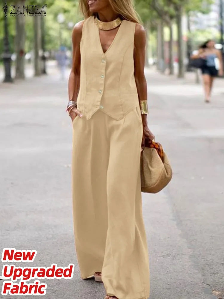 The Wide Leg Vest Co-Ord