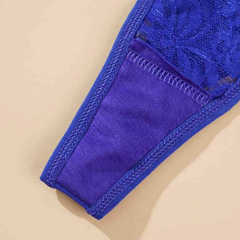 The Adjustable Hollow-Out Lace Thong