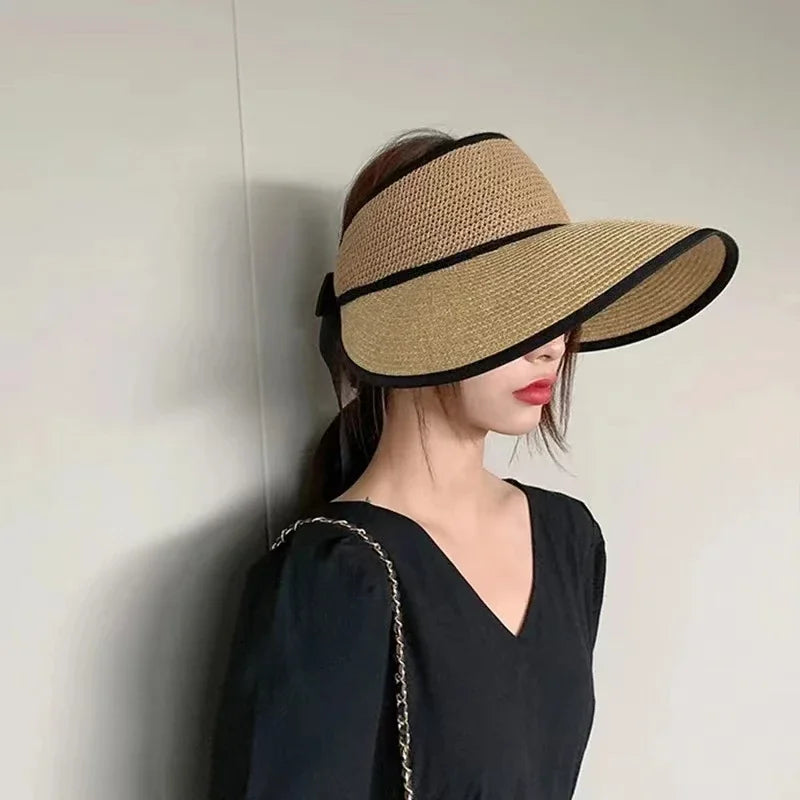 The Adjustable Ribbon Open-Top Straw Hat