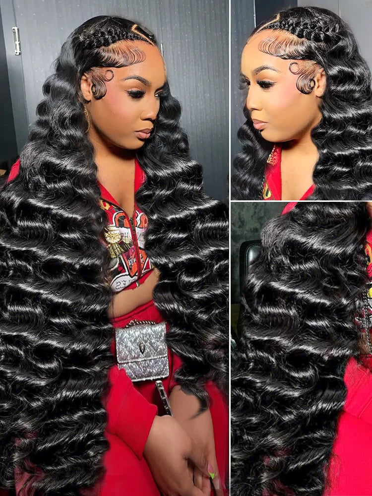 The 250 Density Deep Wave HD Lace Wig