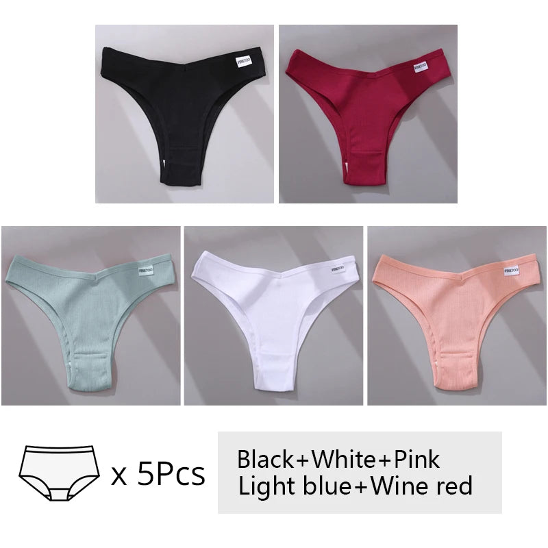 The 5-Pack Cotton Brazilian Brief Set