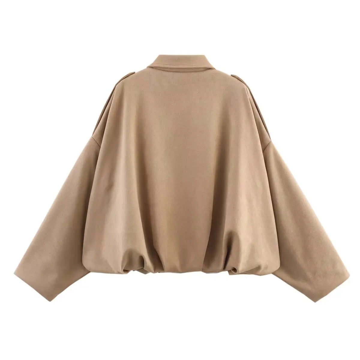 The Suede Oversized Bomber