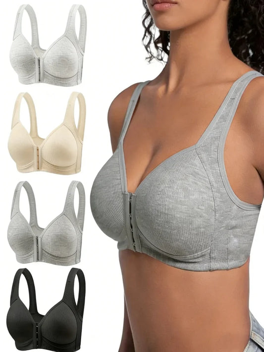 The Wire-Free Front Closure Comfort Bra