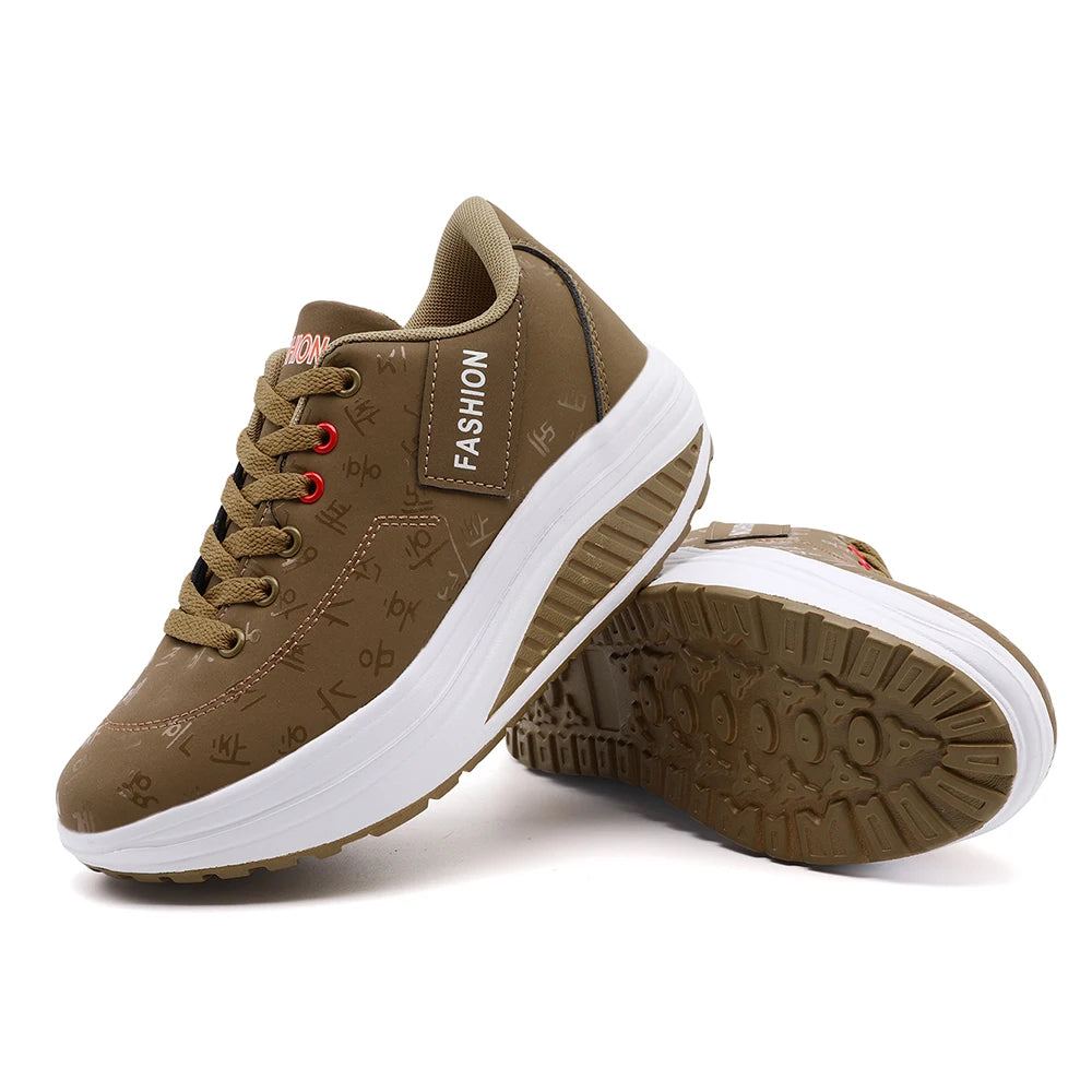 The Wedge Lace Sneaker