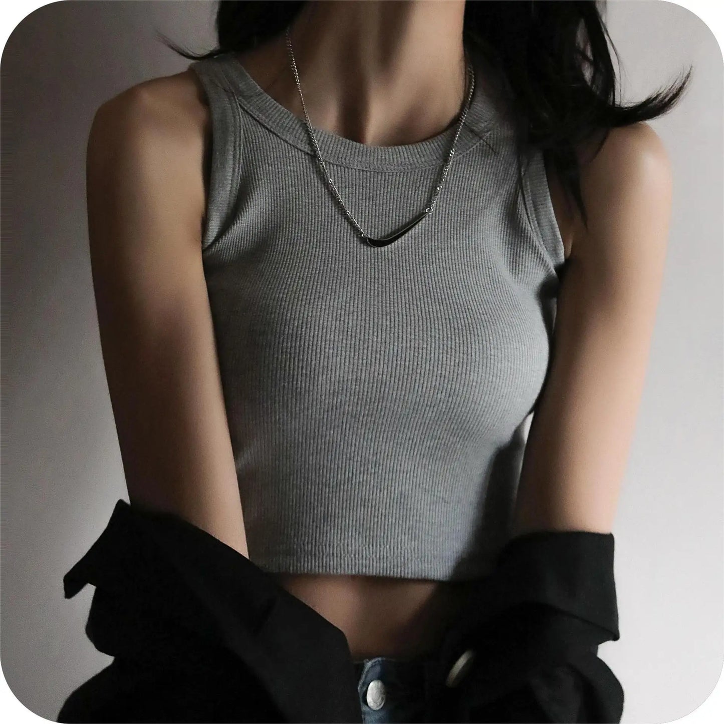 The Bare Navel Backless Crop Vest