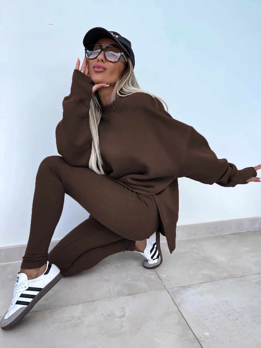 The Oversized Knit Trouser Set