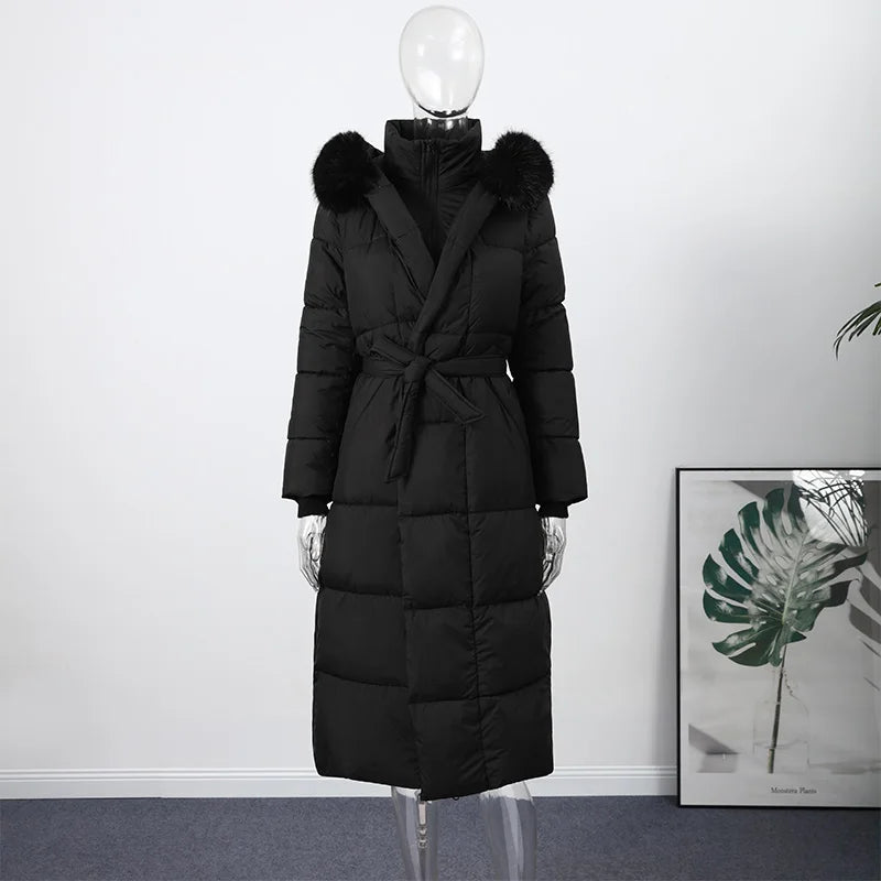 The Belted Fur Hood Parka