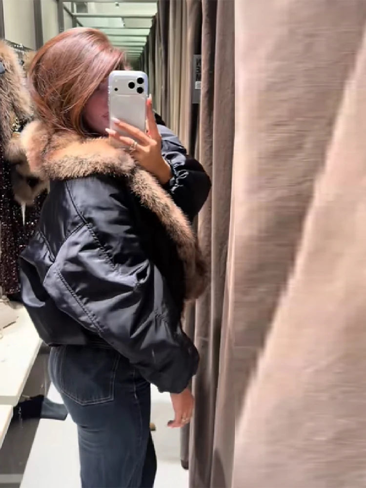 The Big Faux Fur Collar Coat