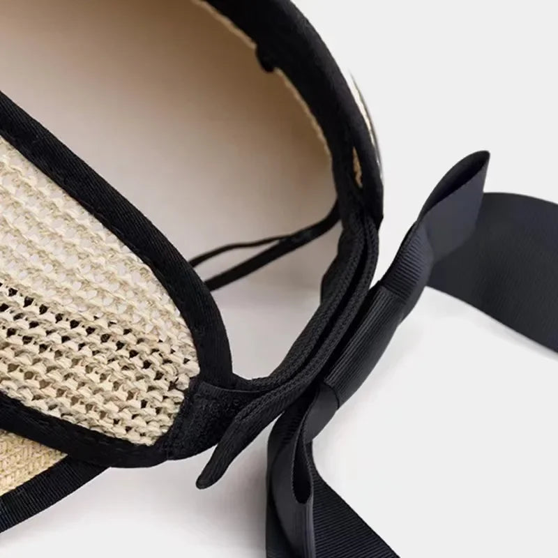 The Adjustable Ribbon Open-Top Straw Hat